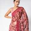 Onion Georgette Digital Print Saree With Unstitched Blouse - Image 2