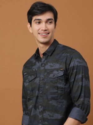 Army Navy Camo Full Sleeve Shirt