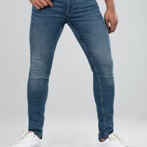 Premium Dark Vintage Skinny Fit Jeans with 5-Pocket Styles - Marvel