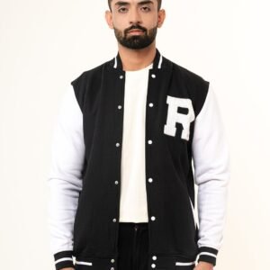 Black R Varsity Jacket (Unisex)