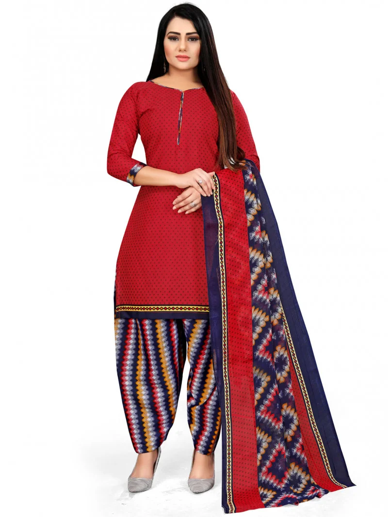 Womens-Cotton-Red-Unstitched-Dress-Material-With-Dupatta.webp