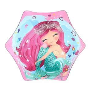 Kr  Charming Mermaid theme, Canopy Shape Umbrella for Kids, 5-12yrs.