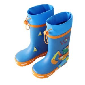 Kr  Mr. Dino Dig Tripper Flexible Rubber Rain Gumboots for Kids Cobalt Blue