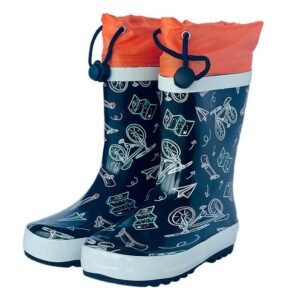 Kr  Mr. Social Snore, Waterproof Flexible Rubber Rain Gumboots for Kids