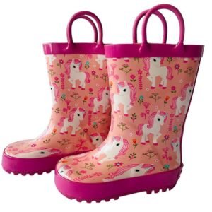 Kr  Ms. Suni Blossom,Waterproof Flexible Rubber Rain Gumboots?for Kids