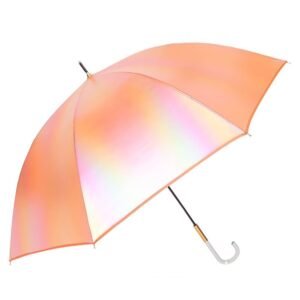 Kr  Orange Holographic Glitter Rain Umbrella for Kids & Adults