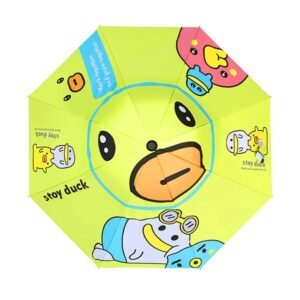 Kr  Toy Duck theme, Unique Mexican Hat Style Kids Umbrella, 5-12 years, Green