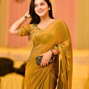 Two Tone Fendy Chiffon Saree