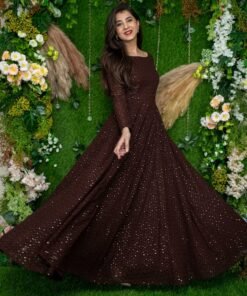 Women's Brown Ethnic Gown