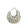 Hello Hi Elly Off White Suede Embellished Hobo Bag