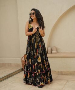 Women's Look Pretty Wearing This Lovely Designer Readymade  Gown