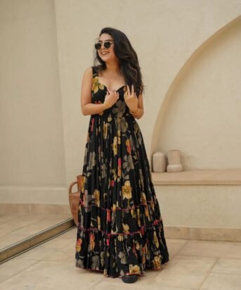 Women's Look Pretty Wearing This Lovely Designer Readymade  Gown