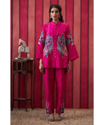 Hello Hi Zinnia Pink Floral Co-Ord (Set of 2)