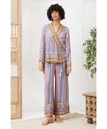 Hello Hi Tabriz Lavender Floral Co-Ord (Set of 2)