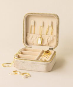 Square Velvet Jewelry Case