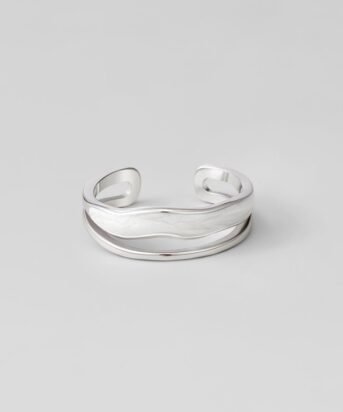Layered Sahara Silver Ring