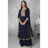Women's Ethnic Wear Nyra Cut Embroidery Pakistani Style Kurti Plazzo And Dupatta
